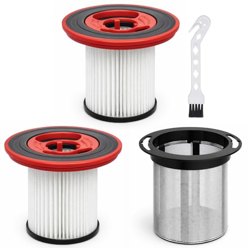 12040193 Replacement Filter for Bosch Unlimited Series 7 Cordless Vacuum Cleaner BKS711XXL BBS711W BBS712A BCS711GB BKS711MALL, 2 HEPA Filters + 1 Stainless Steel Pre Filter