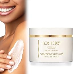 Flori Roberts Shea Nut Body Butter, Premium Moisturizer for Rough Dry Skin, Nourishing Body Cream for Women of Color or Darker Skin Tones, 8 oz