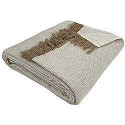 Acomoda Textil – Colcha Multiusos para Sofá y Cama, Manta Foulard Cómoda, Grande y Práctica de Algodón-Poliéster. Plaid Cubrecama y Cubresofá Ajustable y Suave. (Visón, 230x260 cm)
