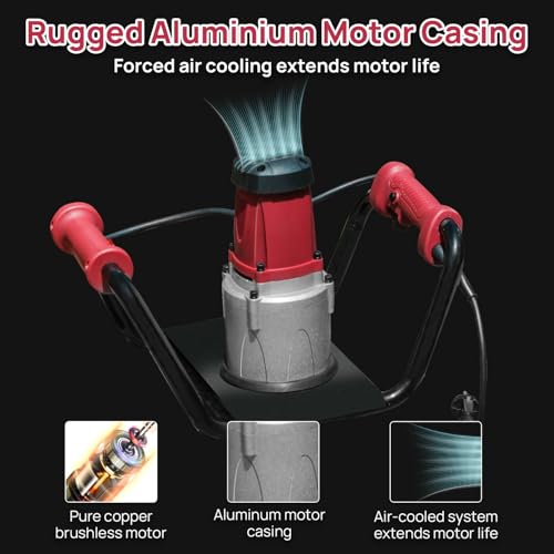 Dc House 1500W Electric Post Hole Digger Earth Auger Hole Digger Auger Digging Tools Auger With 6 Inch Digging Auger Bit Set With Reverse Function thumb #2