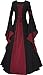 Produktbild Dornbluth Damen Mittelalter Kleid Johanna Schwarz (52/54, Schwarz-Bordeaux)