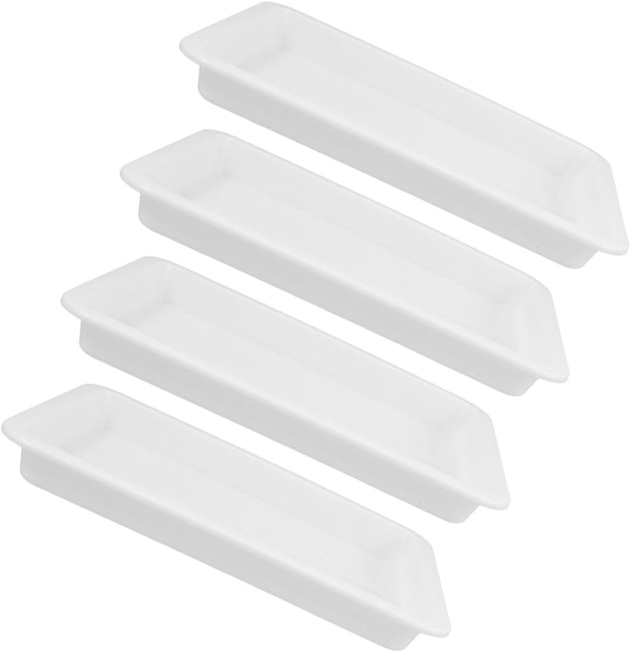 Chemical Containment Tray 4-Pack Acid Alkali Resistant Leakproof Laboratory Trays for Sample Handling Lab Experiment Storage 9.68X7.28X1.06In
