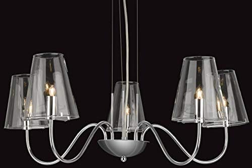 Firstlight Jasmine G9 5 x 240 V 40 Watt Fitting Chrome with Clear Glass