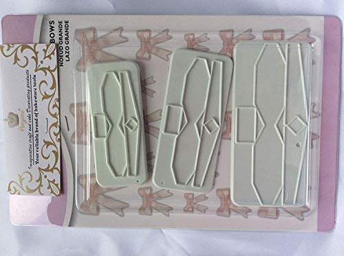 Anyana Ribbon Bowknot Bow Tie Cutter Set Cookie Impression Mold Plastic Cutter Fondant Sugar Paste Cutter Gum Paste Modelling Tools For Cake Cupcake Toppers Decoration Pack Of 3 #TOP7