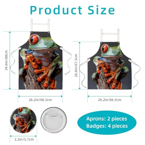 Tablier de cuisine multicolore pour bistrot évitant les éclaboussures