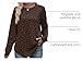 WIHOLL Sweatshirt for Women Trendy Long Sleeve Shirts Fall Fashion 2025 Clothing Blouses Dressy Casual Leopard Print Brown M