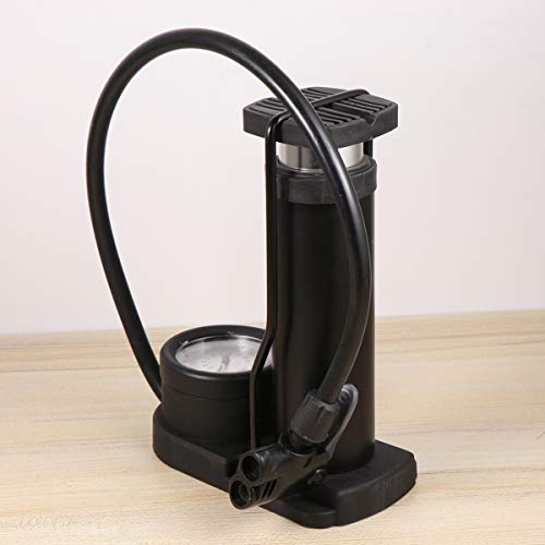 Bomba de pé BESPORTBLE com barômetro de alta pressão mini bomba de piso de pneu de bicicleta de liga