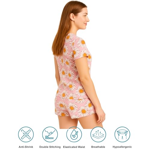 Image of Hestia | H.NSG.N.1 | Kids Girls Nightwear | Sleepwear | Cotton |Trouser Full Sleeves Tshirt | Elastic Waist |Night Dress with Pyjama Tshirts for Girls|All Over Horse Printed |Blue Color 4-6Yrs |Set 1