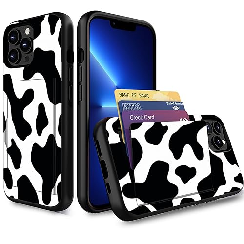 Coque iPhone 13 Pro Max imprimé vache idéale pour vos sorties sans sac