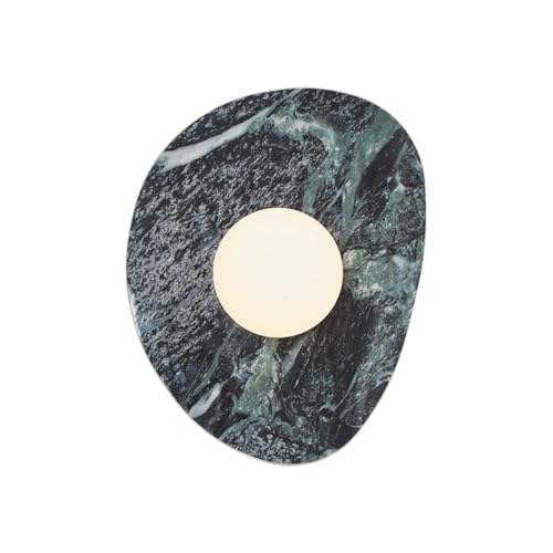 Apliques de Pared de Mármol para Mesita de Noche, Lámparas de Pared Modernas con Pantalla de Cristal de Alabastro, Lámpara de Tocador, Iluminación de Pared para Mesita de Noche, Cableado, para Sala de