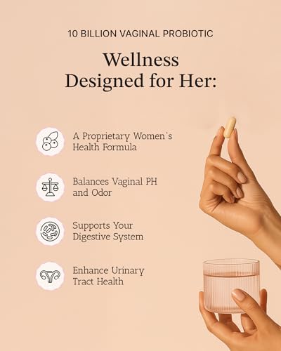 Image of Vitamin Bounty Pro-Daily Vaginal Probiotics for Women - 10 Billion CFU, 5 Strains with Cranberry & Prebiotics - Womens Probiotic for pH Balance, Digestive, Yeast & Urinary Support - 60 Capsules