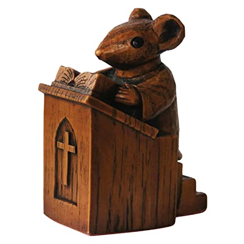 Estatua Ratón de Iglesia KASCLINO Decoración Retro miniatura 6