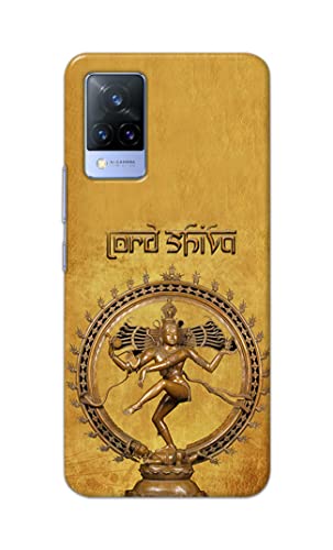 Image of PRINTFIDAA Lord Shiva As Nataraj Printed Designer Hard Case for Vivo V21 (5G) Back Cover -(e) RPM1004