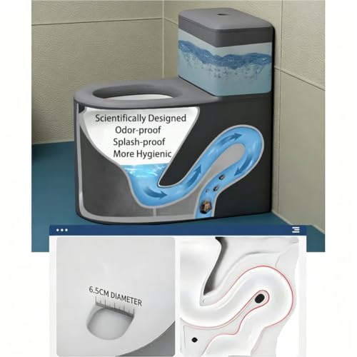 Inodoro sin tapa con asiento acolchonado para comodidad, para residencias de cuidado y escuelas, con ahorro de agua miniatura 7