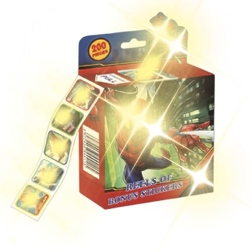 FEIFEI'S BOW 200pcs Kids Toddlers Princess Elsa Mickey Mouse Dinosaur Stickers Party Bag Fillers Boys Girls Teachers as Reward Craft Scrapbooking in Box Gift Set (Spid)