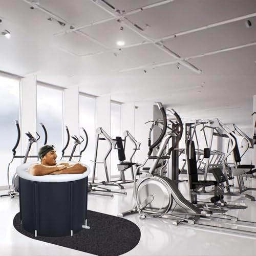 Ice Bath Mat,Cold Pod Mat for Ice Bath Tub-Cold Cold Plunge Mat 4.59X3.28FT for Underneath of Ice Baths