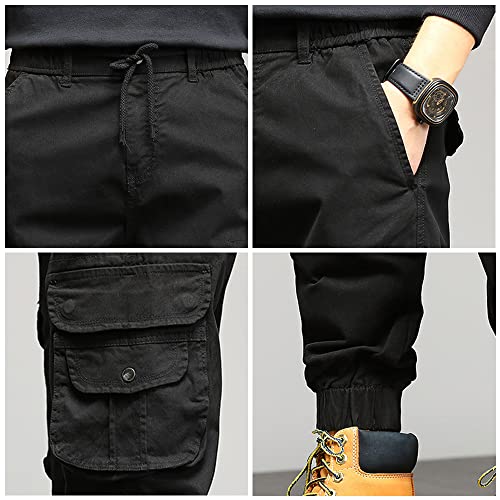 XYXIONGMAO Casual Overalls Functional Loose Trousers Tactical Harem Hip Hop Streetwear Techwear Cargo Pants for Men 7