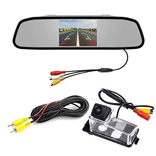 New Arrivals aSATAH Car 4.3 inch TFT in-Mirror Monitor and Rear View Camera for Nissan Tiida/Versa Hatchback/Grand Livina/Pulsar & Vehicle Camera Waterproof and Shockproof Reversing Backup Camera (Fisheye Camera) Best Deal 🛒 aSATAH Car 4.3 inch TFT in-Mirror Monitor and Rear View Camera for Nissan Tiida/Versa Hatchback/Grand Livina/Pulsar & Vehicle Camera Waterproof and Shockproof Reversing Backup Camera (Fisheye Camera)