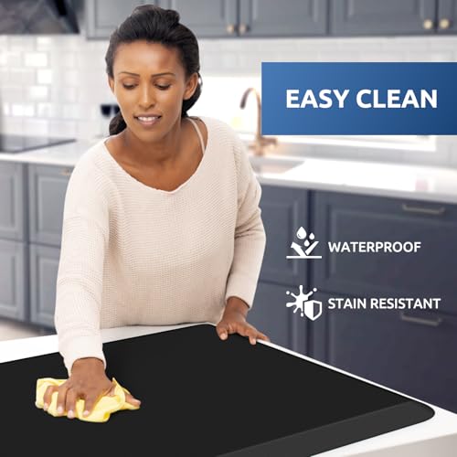 Image of 0.8 inch Thick Kitchen Mat Cushioned Anti Fatigue Rug Comfort Floor Mats | Water-Resistant, Non-Slip, Easy to Clean Comfort Floor Mat for Kitchen, Sink & Office, Multiple Colors & Sizes, 108 inch x 30 inch