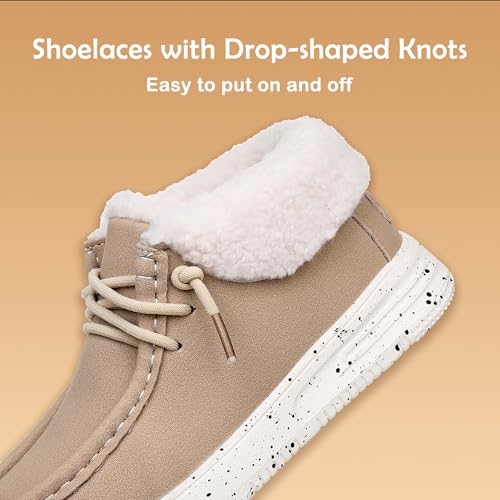 Apakowa Boys Fall Winter Boots Warm Girls Boys Winter Snow Boots with Faux Fur (Toddler/Little Kid/Big Kid)3