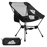 Advnture Club Portable Camping Chair - Lightweight, Compact, Foldable & Sturdy | Backpacking Chair for Camping, Hiking, Beach, Tailgates and More | 330 Lbs Capacity
