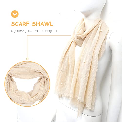 VALICLUD Cotton Head Scarf Wraps Shawls: Pink Soft Shoulder Shawl for Winter Wedding Bride Gifts Evening Dress4