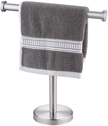 KES Towel Rack T-Shape Hand Towel Holder Stand Dish Towel Holder SUS304 Stainless Steel for Bathroom Vanity Kitchen Countertop Brushed Finish, BTH208S10-2