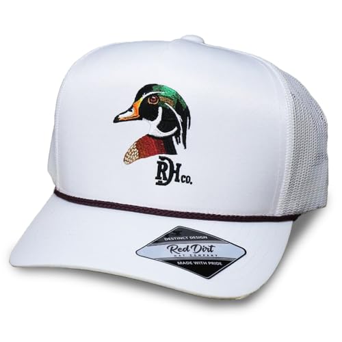 Image of Red Dirt Hat Company Wildlife Adjustable Snapback Hat (US, Alpha, One Size, Woody - White)