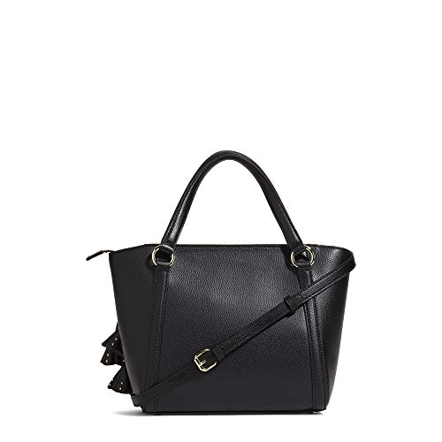 Karl Lagerfeld Paris IRIS Satchel Handbag, Black/Gold