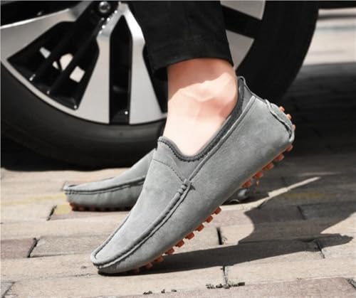 Mens Wedding Loafers Shoes Suede Vamp Slip On Comfortable Driving Style Casual Events Business Outdoors Slip Resistant4