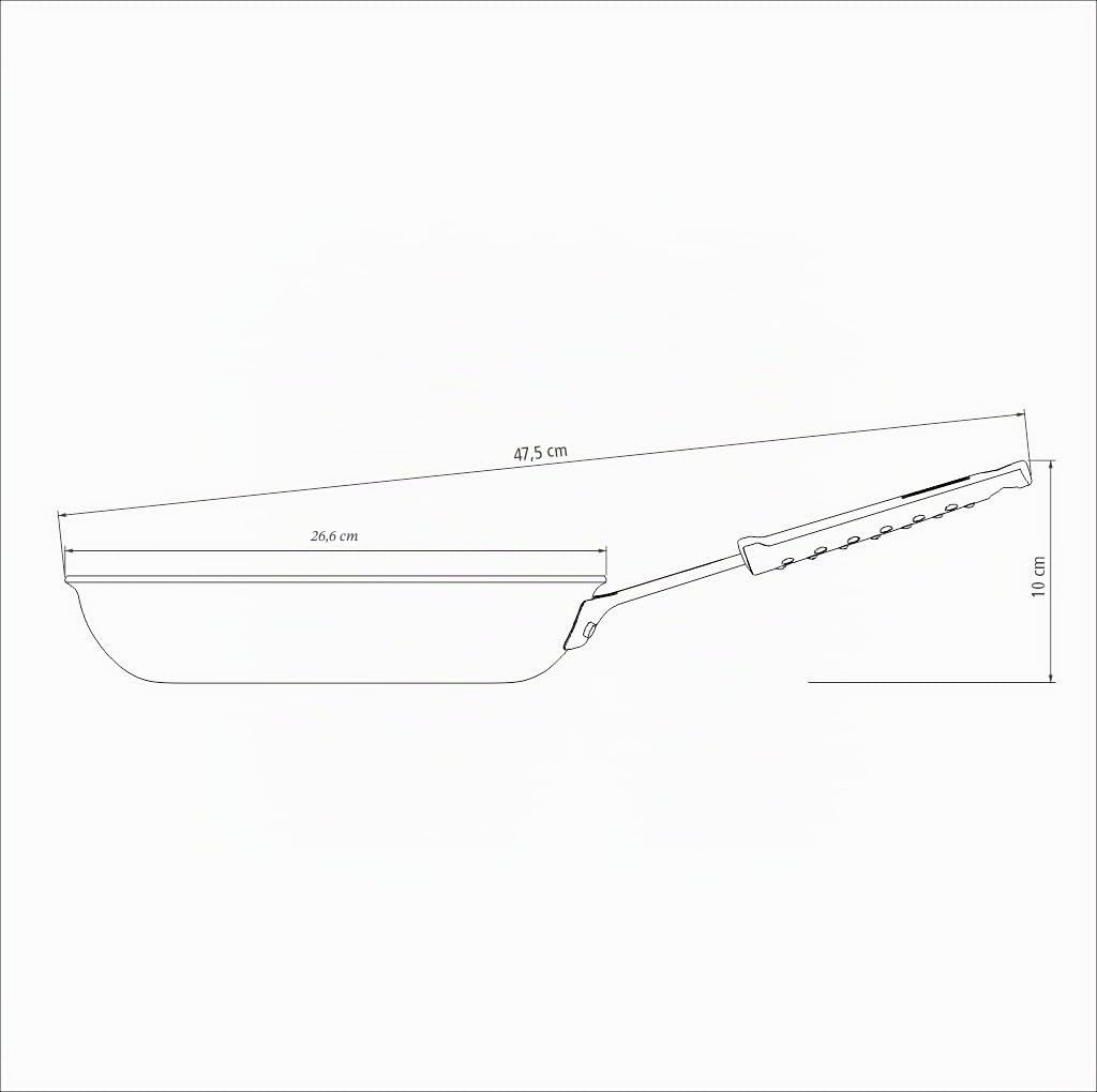 Tramontina - Sartén Professional, de Aluminio y Revestimiento Antiadherente, con Acabado Externo Lijado y Mango de Acero Inoxidable con Guante de Silicona, de 25 cm y 1,9 L. No apto para inducción.