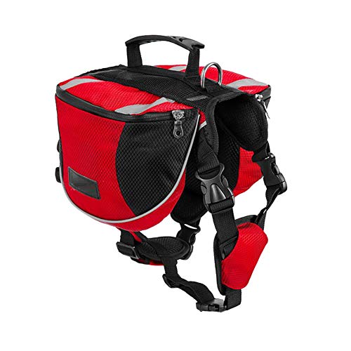 HPNESS Paquete táctico Ajustable para Perros Hound Travel Camping Senderismo Mochila Alforja Mochila para Perros medianos y Grandes Cover