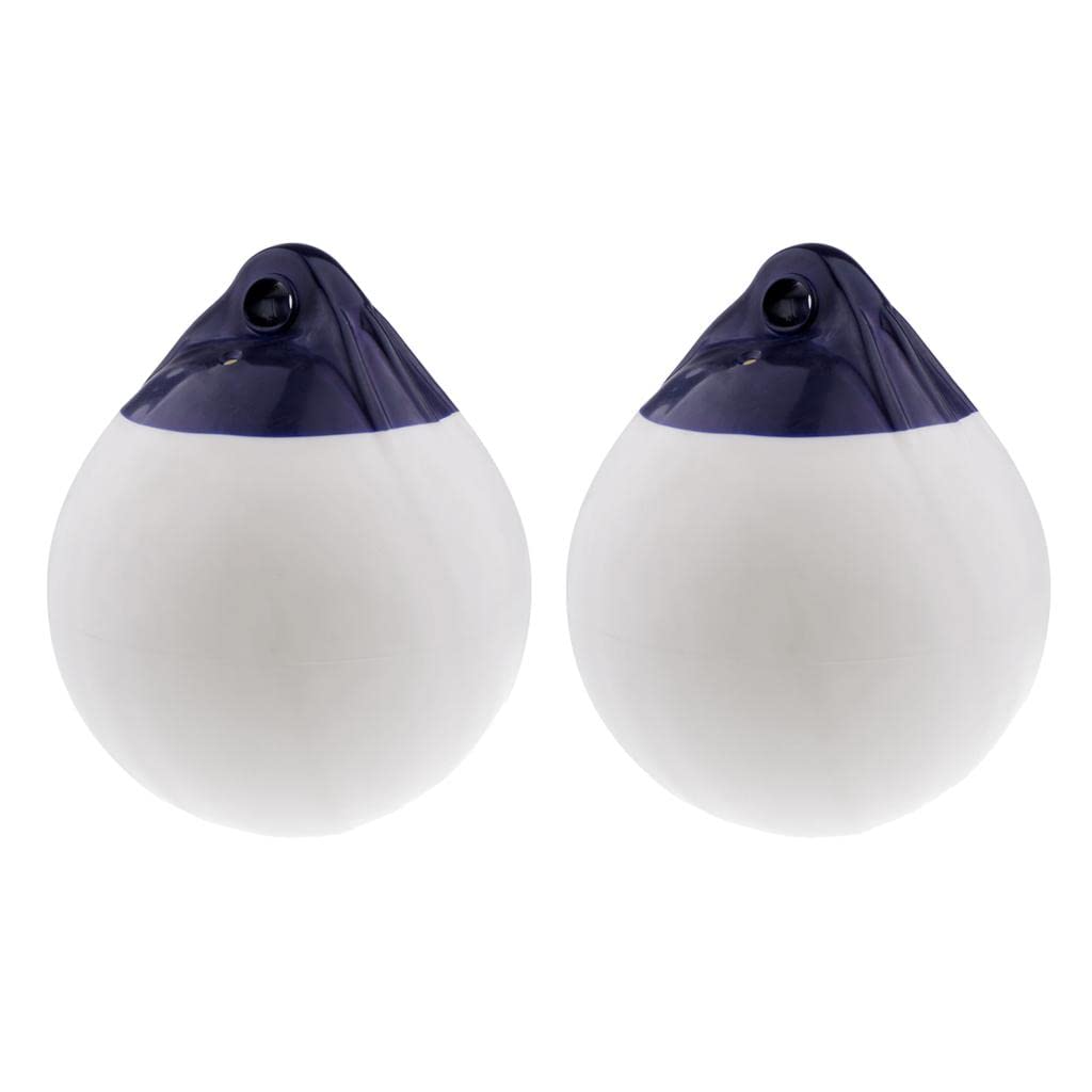 2 Pièces Bouée Bateau Gonflable PVC Anti-adhérence de et Imperméable Adaptée à La Pêche Aquaculture Port Décoration Nautique
