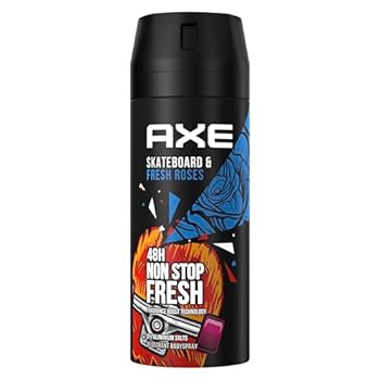 Axe Bodyspray Skateboard & Fresh Roses Deo ohne Aluminium sorgt 48 Stunden lang für effektiven Schutz vor Körpergeruch