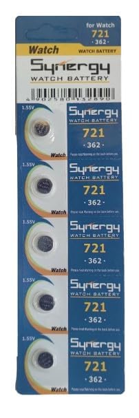 Synergy 1.55V LR721 (362) Wrist Watch Batteries Silver Oxide - Pack of 5-image-13
