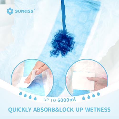 Image of SUNKISS Masterpiece Adult Diapers with Tabs, Unisex Disposable Incontinence Briefs for Women and Men, Odor Control, Blue, S /M, 10 Count (Pack of 2)