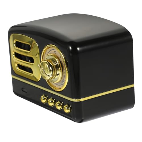 Homoyoyo 1Juego Mini Retro Portátil con Subwoofer Inalámbrico Caja Elegante para Lugar