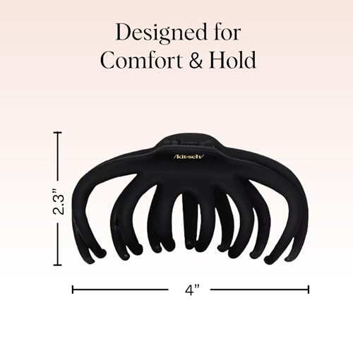 Kitsch Octopus Large Claw Clips 2-Pack – Black & Tortoiseshell — view 5