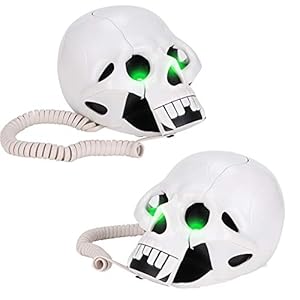 Skull Phone, Fashion Home Decoration Stijlvolle en unieke vaste lijn voor cadeaus voor vrienden voor cadeau van vrienden…