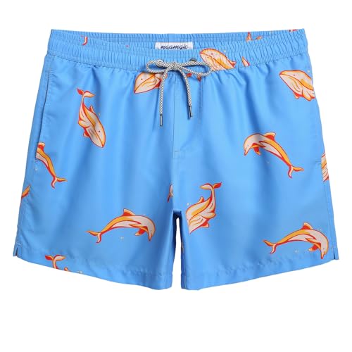 Image of maamgic Mens Swim Trunks 5 Inch with Mesh Liner Breathable for Beach