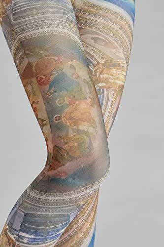 Image of Sahabowi Women's Sheer Tights, Digital Print Designs Stockings