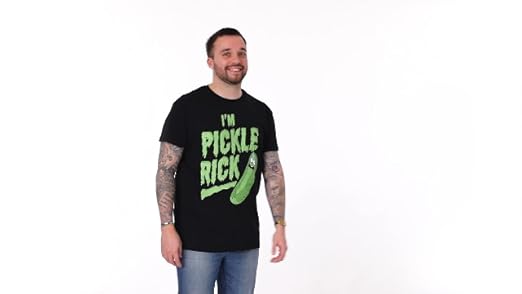 RICK AND MORTY T-Shirt I'm Pickle Rick Men's Black Short Sleeved
