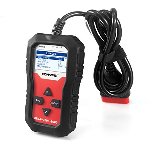 Leitor de código do scanner OBDII Leitor de falha do motor Leitor de pressão do pneu, monitor de dia