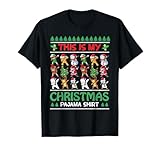 Photo Gallery questo è il mio pigiama natalizio - dabbing xmas characters maglietta Photo Gallery questo è il mio pigiama natalizio - dabbing xmas characters maglietta