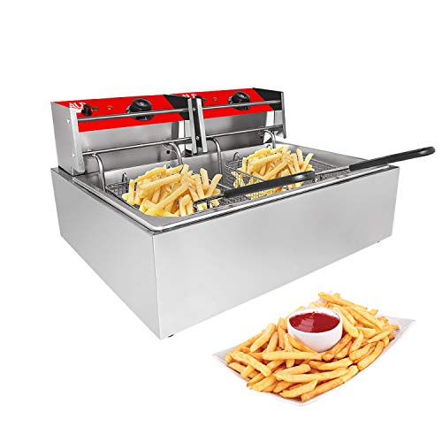 ALDKitchen Electric Deep Fryer | 1 & 2 Baskets | Frying Machine (1-Basket (6 L))