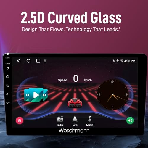 Image of Woschmann-Car Android System Touch Screen 9 Inch| TS9Pro Car Android Player|4GB /64GB|4th Gen|4Core|IPS Display|GPS & Bluetooth|WiFi & FM| Steering Control| LED Camera Included with Car Music System