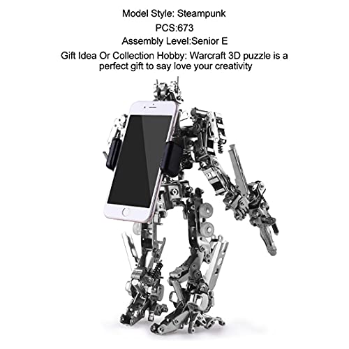 Kit meccanico per l'assemblaggio Mecha Explorer in metallo 3D (673 pezzi)