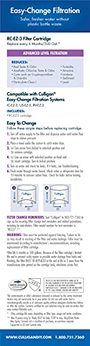 Image of Culligan RC-EZ-3 Easy Change Advanced Water Filtration Replacement Cartridge, 500 Gallons, (Pack of 1)