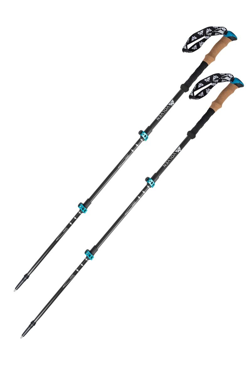Kije trekkingowe Adventure Carbon - Niebieski