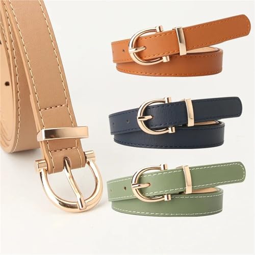 Red Belts For Women Jeans Clothing Accessories Luxury Designer Fashion Alloy Button Female Elegant Belt Studen2